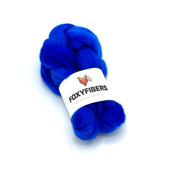 Image of hand dyed spinning fiber, sw merino/nylon - 118